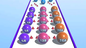 Ball Merge 2048 - ASMR Game Very satisfying and relaxing Gameplay Walkthrough MAXFJK2