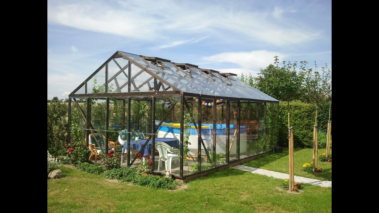 Build your own greenhouse in wood. youtube Rundt dobbelt bord