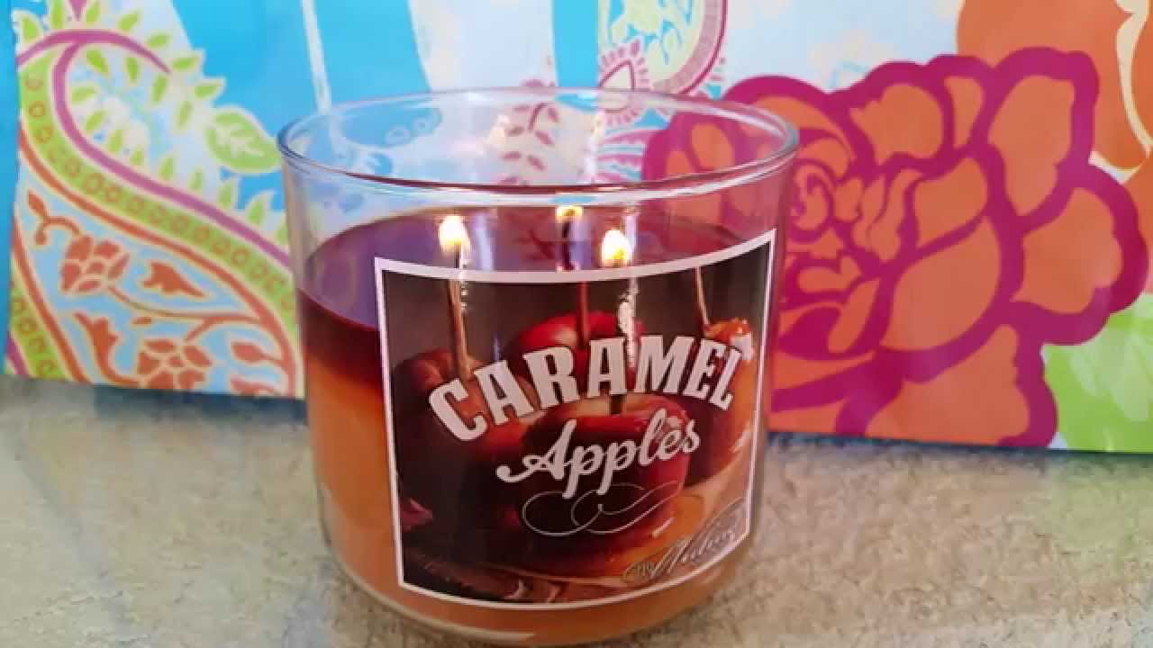719 WALNUT AVENUE CARAMEL APPLES CANDLE REVIEW YouTube