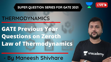 GATE Previous Year Questions on Zeroth Law of Thermodynamics | GATE/ESE 2021 Exam | Maneesh Shivhare