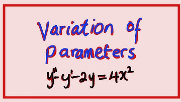 Variatie van parameters | Les 1