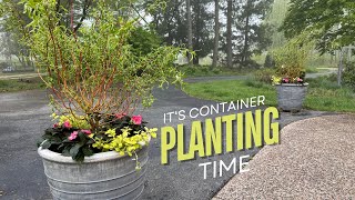 Planting the first summer containers of the year!