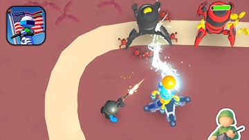 Fight For America: Defense War - Part 5 Tutorial Stick War Army Commander - Gameplay Walkthrough