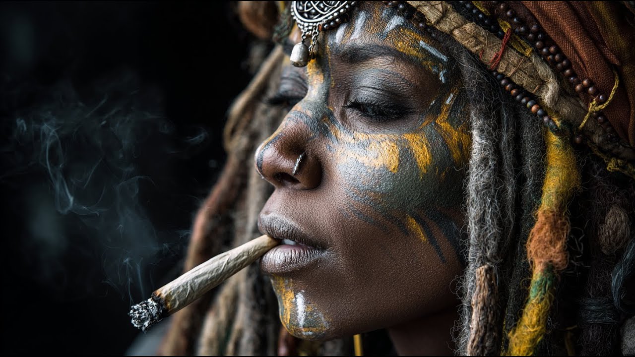 “She Smokes, The World Slows Down — Real Roots Reggae Frequency” 🕊️🌿🔥