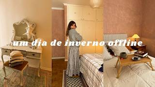 vlog | Eu decidi desacelerar, um dia de inverno offline em casa 🧺🍲🌷 #slowliving #rotinadodia