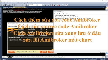 Cách thêm sửa xóa code Amibroker? Cách sửa và view source code Amibroker? sửa lỗi mất đồ thị?