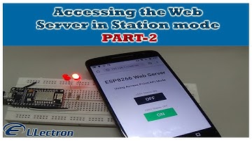 ESP8266 as HTTP Server using WiFi Station (STA) mode|PART-2|ULECTRON