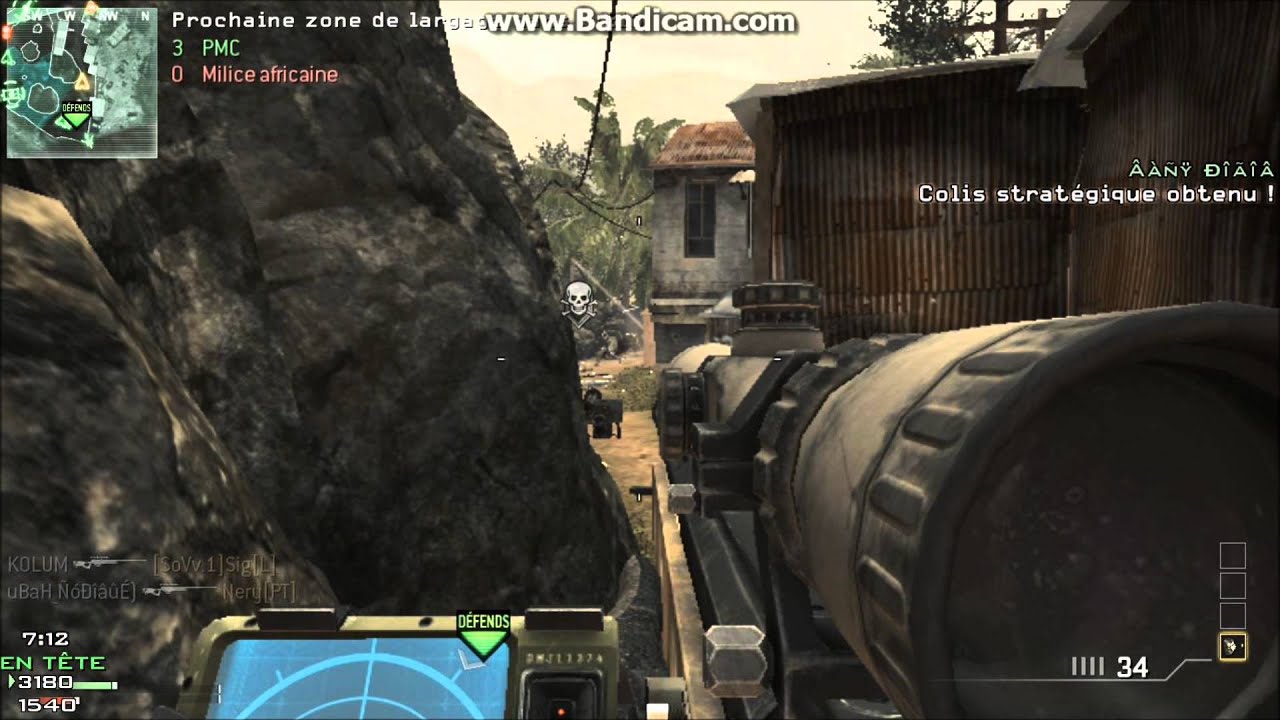 MW3/ Quad feed L118A (sniper) - YouTube