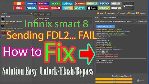 Infinix smart 8  Reset pin/frp bypass unlock tool not working Sending FDL2    FAIL error solution