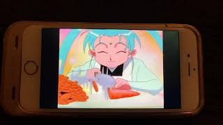 Sasami Gets Mad at Ryo-Ohki for Screwing Up Cooking