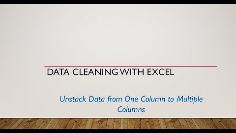 Data Cleaning With Excel-Unstack Data from One Column to Multiple Columns-3 Simple Ways