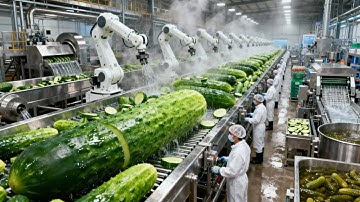 Inside a Modern Cucumber Factory: From Fresh Harvest to Perfect Products (Full Process)