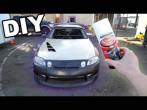 DIY ROLL CAGE SPRAY-PAINT!