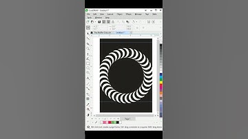 sprial illusion in CorelDRAW2024 | Circle effect on CorelDRAW 2024 #designerlife #coreldraw2024