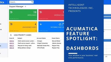 Acumatica Feature Spotlight: Dashboards