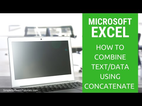 How to Combine Text/Data Using Concatenate in Excel