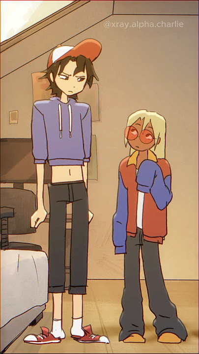 guess whose outfit is whose [ash and z] | #animation #shorts #originalcharacters