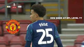 Details 17 Years Old Louis Page VS Southampton 2026 - Manchester United Target Guide