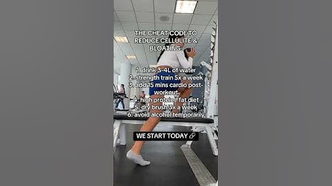 6 ways to reduce cellulite & bloating #reducecellulite #cellulite #fatlosstips