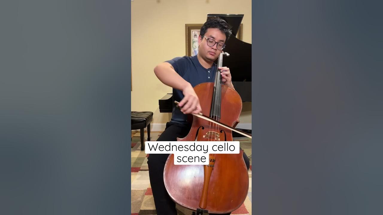 Wednesday Cello Scene: featuring some impossible shifts :) #shorts