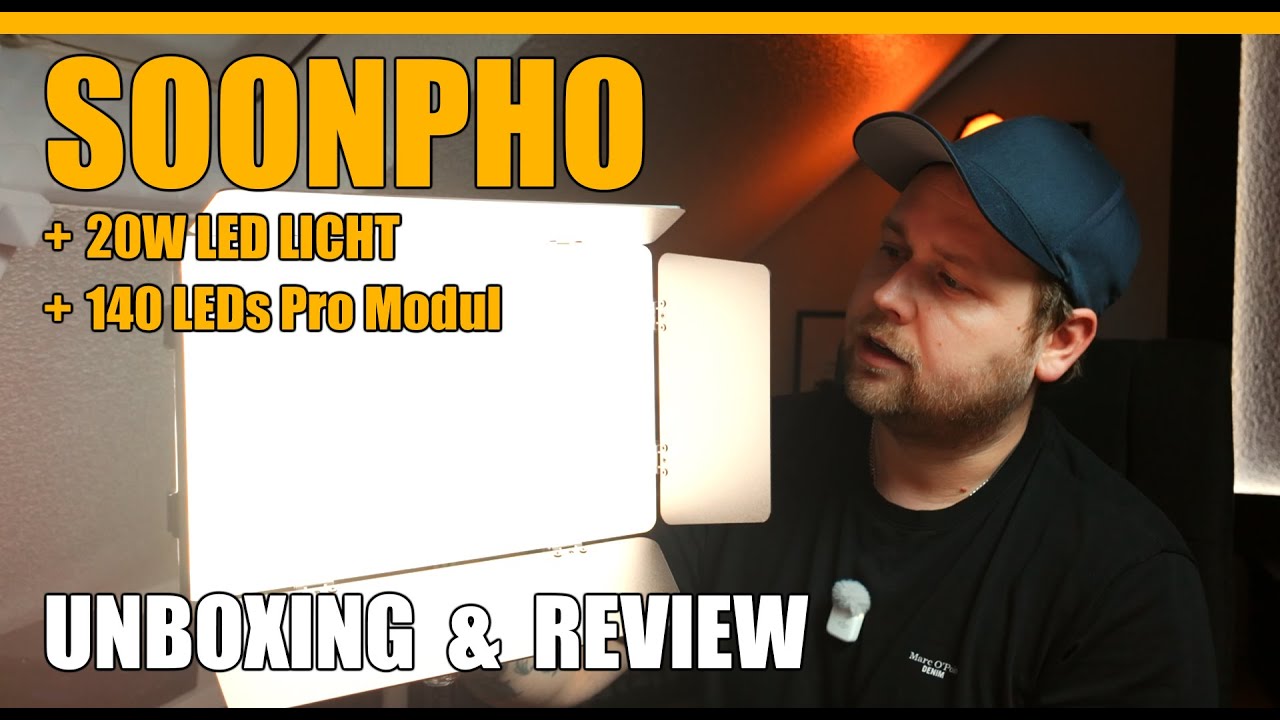 Soonpho LED Licht für Streaming und Video - Review & Unboxing
