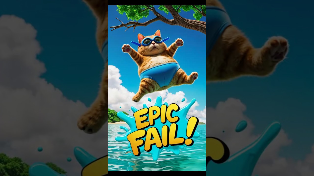 🐾Cat's Epic Rope FAIL 😂I Funny Parody  