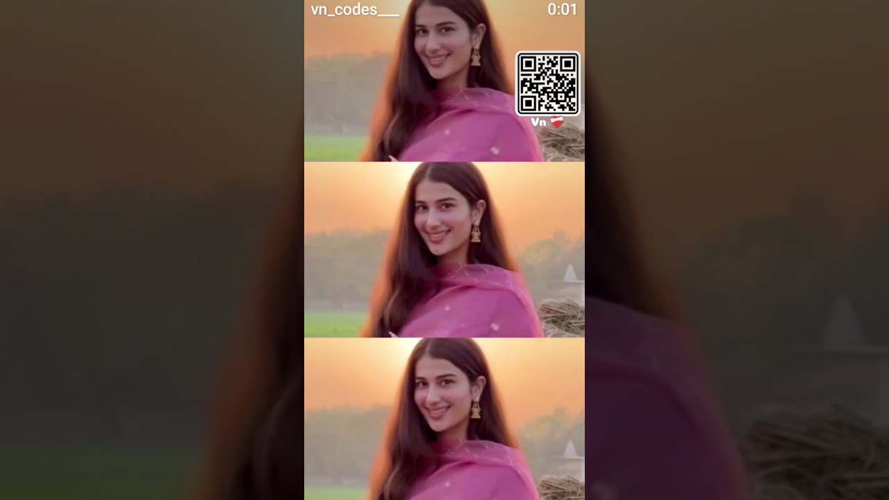 vn video editing qrcode for love