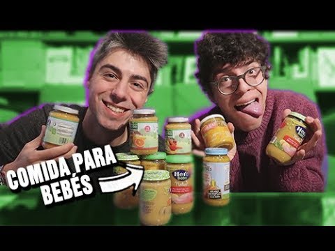 PROBANDO COMIDA PARA BEBÉS CON MI HERMANO