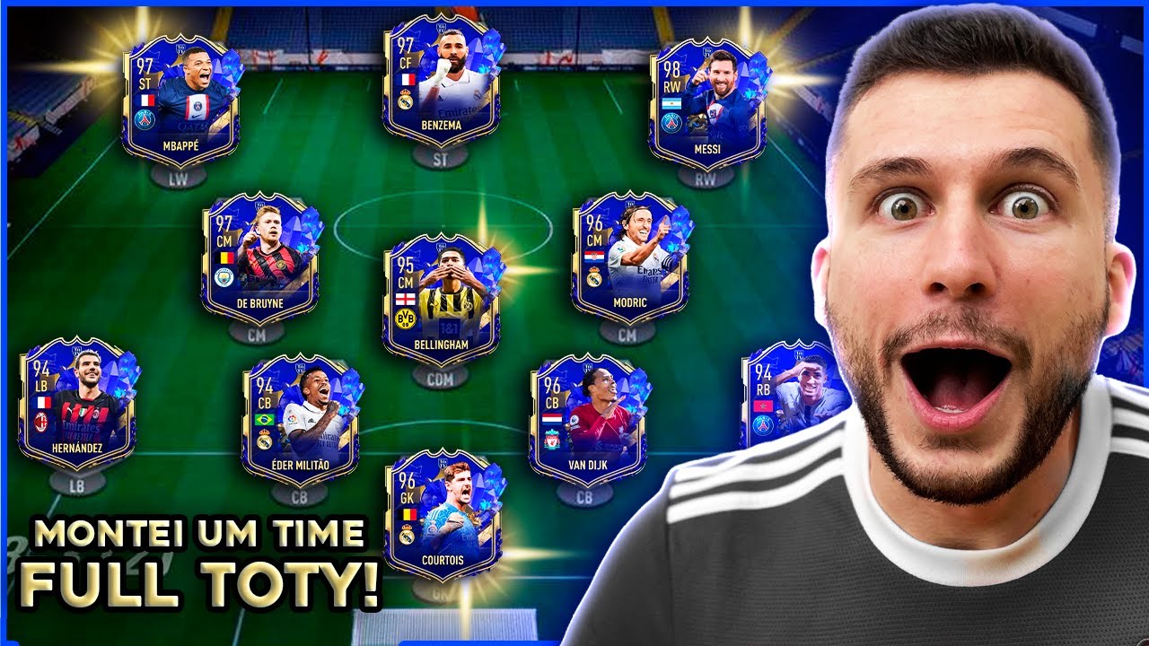 MONTEI UM TIME FULL TOTY PARA JOGAR A WL!!! ULTIMATE TEAM