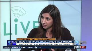 Ravens player, along with 30 million Americans are impacted by Type 1 diabetes