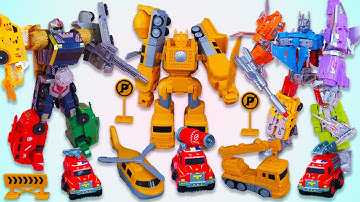 ASMR Unboxing–Supercar & Construction Robots Unite! Epic Battle of 3 Transforming Mechs |Review Toys