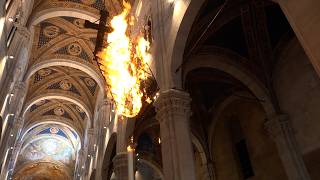 Santa Croce, in Cattedrale il rito dell'incendio della stoppa