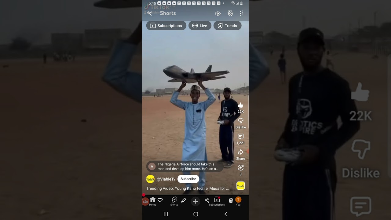 Salute this young African Man!
