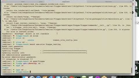 Webinar on Frappe Framework