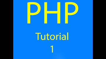 PHP programming Tutorial  1/13 -intro