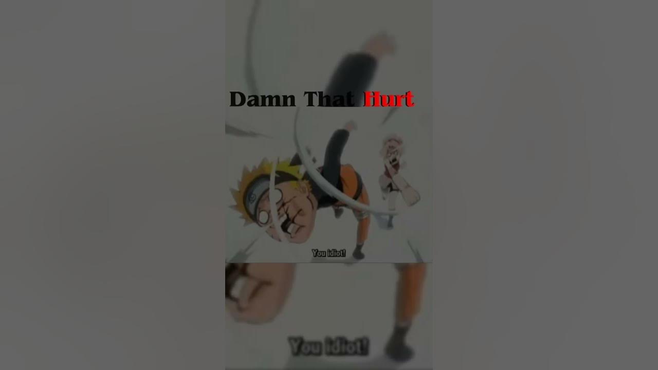 Damn That Hurt Kurama punch Sakura [Sakura Violated] shorts YouTube