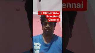Hewlett Packard Data Scientist Job 2026 | Chennai | Python,