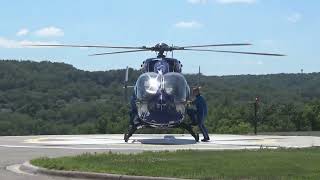 2022-06-17 &quot;Mayo One&quot; Helicopter stopped at Red Wing for patient transport