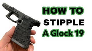 How to Stipple a Glock 19 Gen 5 - Symmetrical Texture