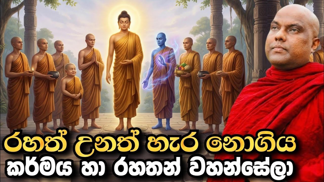 කර්මය හා රහතන් වහන්සේලා , හරිම සංවේදී ධර්ම දේශනාවක් | galigamuwe gnanadeepa thero bana | budu bana