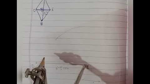Construction of Rhombus (Construct a rhombus BEND with BN=5.6cm & DE = 6.5cm #Maths