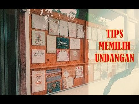 Video: Tips Memilih Undangan Pernikahan