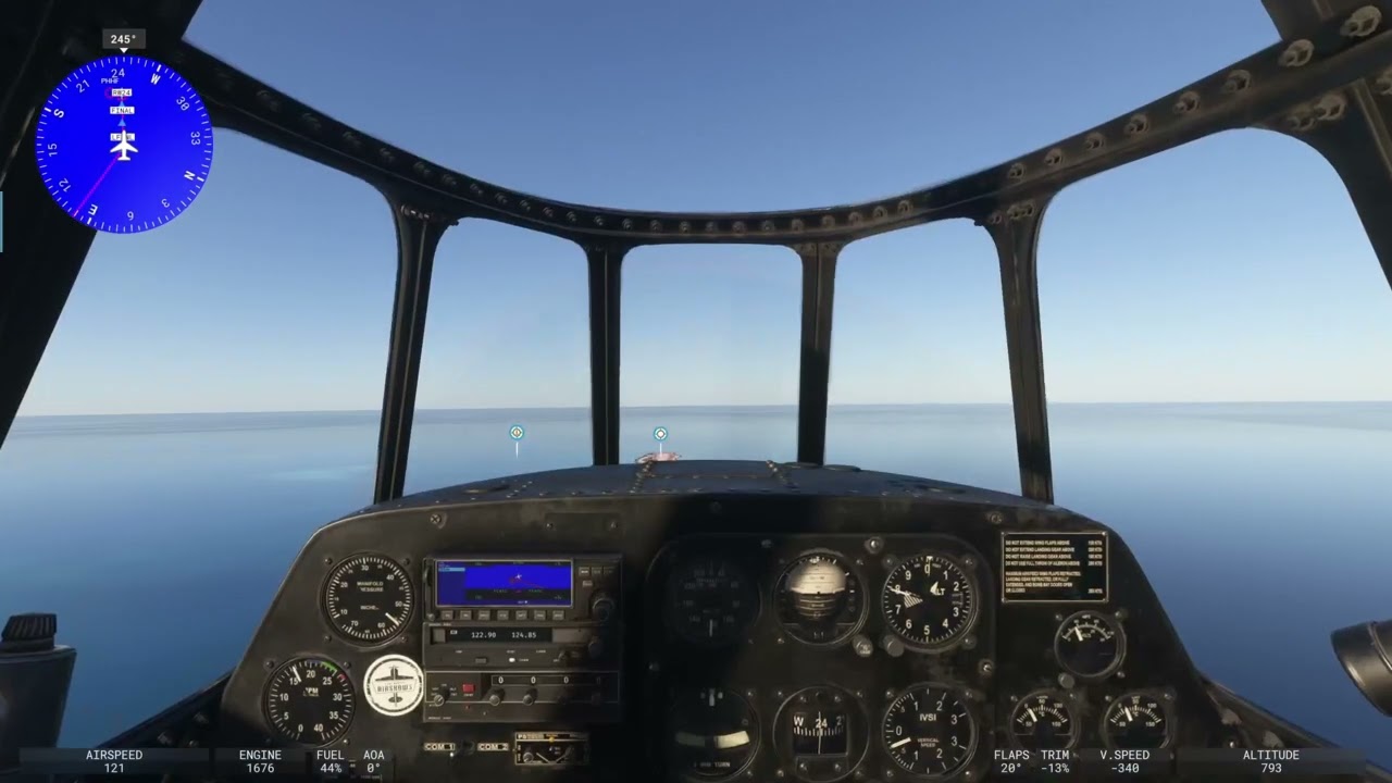 Emergency Landing on A Small Island in The Pacific Ocean 