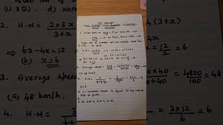 Test yourself-Tricky multiple choice questions on Harmonic mean-solutions