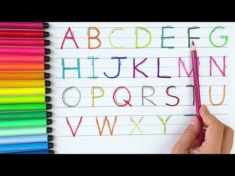 The Alphabet from A to Z - Learn to Write Letters for Kids