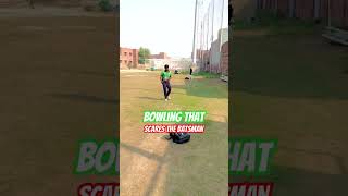 Bowling That Scares The Batsman | Cricket Batting Practice | cricket babarazamcricket crickshorts