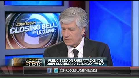 Publicis CEO: Life is stronger than terror and we should stand tall