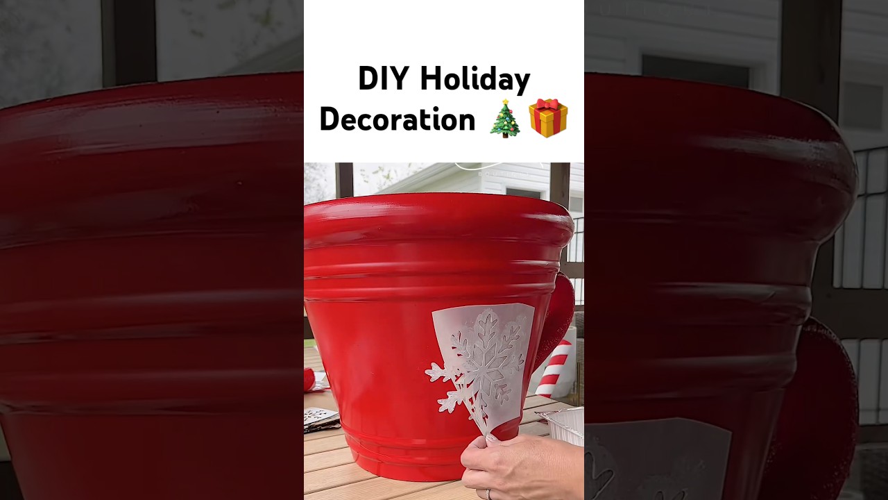 DIY Holiday Themed Plant Potter ❄️