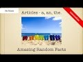 Understanding Articles: A, An, and The