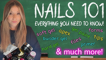 💅 All nail terms EXPLAINED! Nail Course 101. Including ALL the gels! Tech Career | Education | Learn